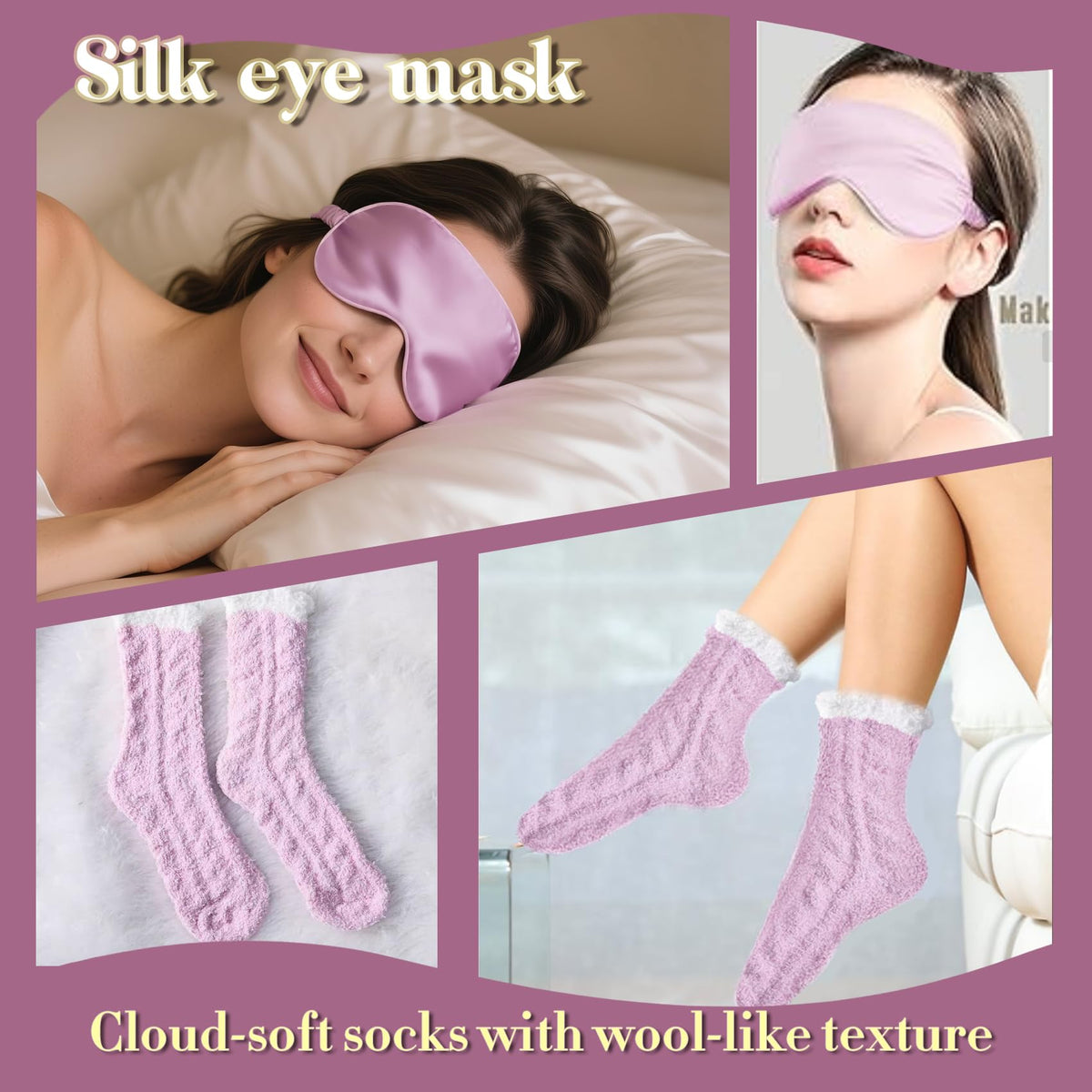 AHAGIFTREE eye mask in gift basket to block light for rest.