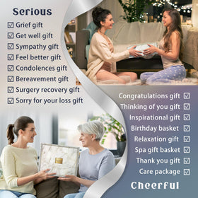 AHAGIFTREE massage roller in the 11-piece gift basket for relaxing muscle relief after a long day.