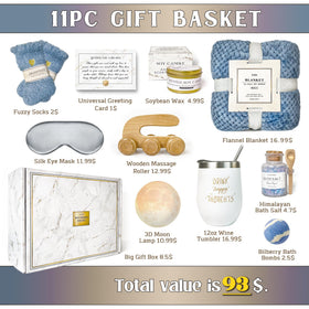 AHAGIFTREE 11-Piece Gift Basket mug shown for warm beverages and comforting moments.
