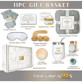 AHAGIFTREE gift basket moon lamp provides a calming glow for relaxation