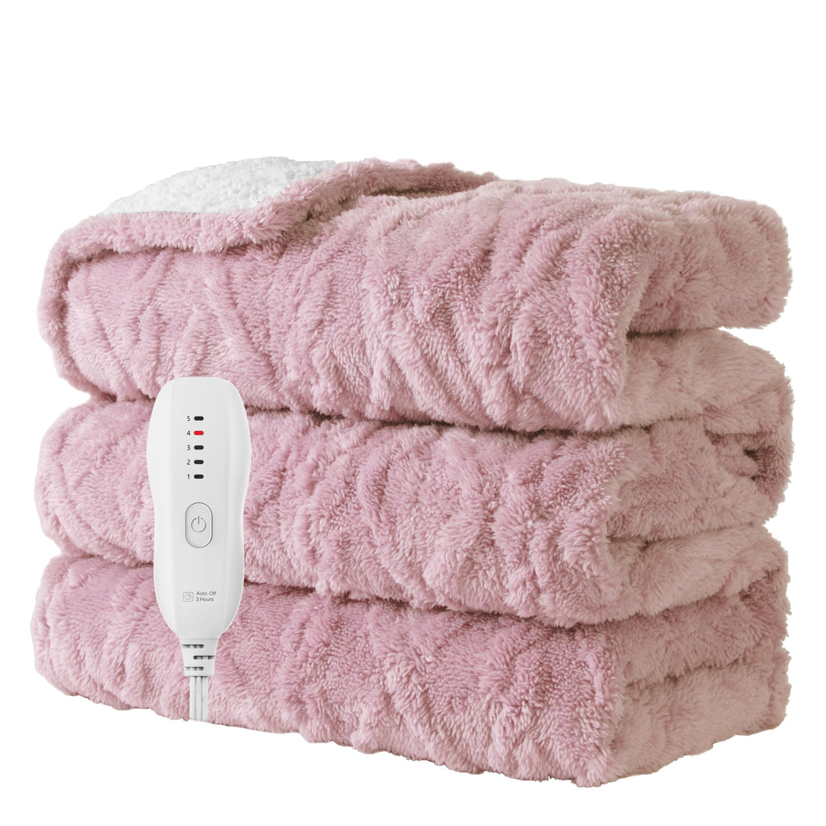 Aheadpret heated blanket on bed provides soft warmth and full coverage.