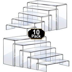 Aheroi 7.87-inch clear acrylic riser enhances cupcake display