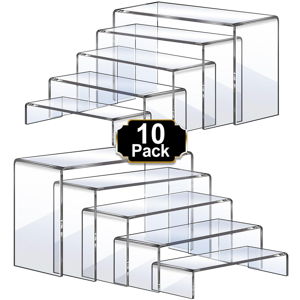 Aheroi 7.87-inch clear acrylic riser enhances cupcake display