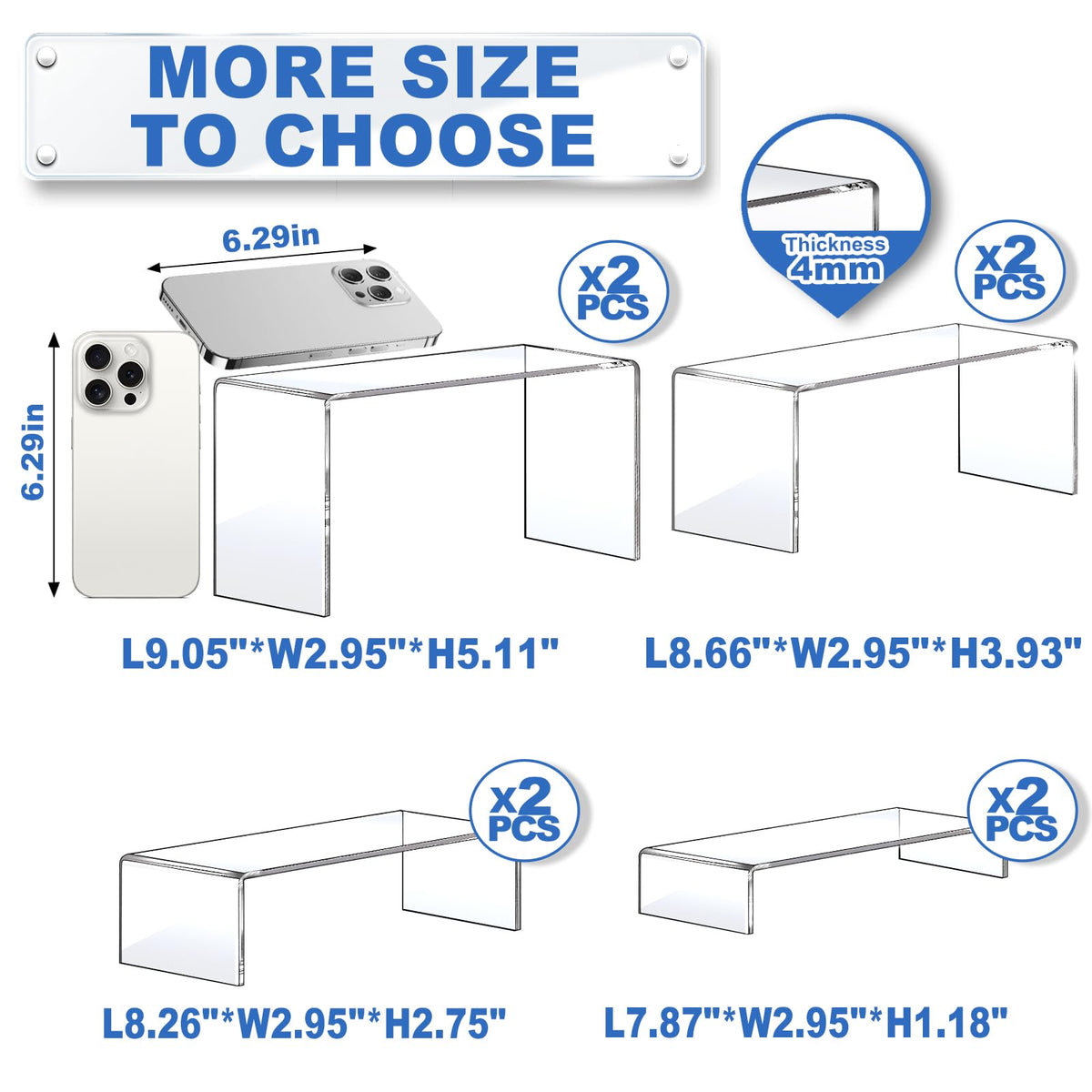 Aheroi 8.26-inch riser highlights items with elevated display