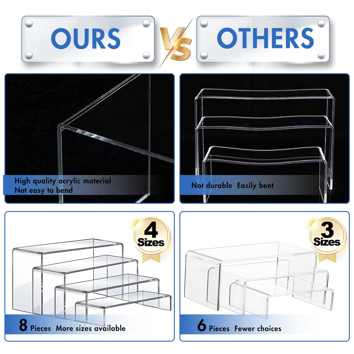 Aheroi 9.05-inch riser creates dramatic dessert table displays