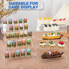 Aheroi acrylic risers toy figures display, enhances visual appeal.