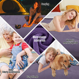 Ahinahwap reversible blanket design showing two color sides for variety