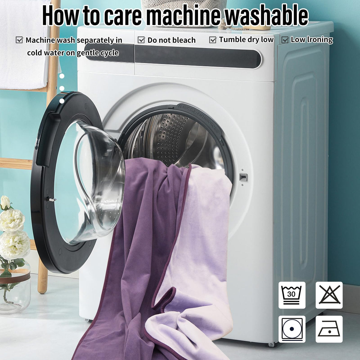 Machine washable Ahinahwap waterproof blanket preserves protection after wash