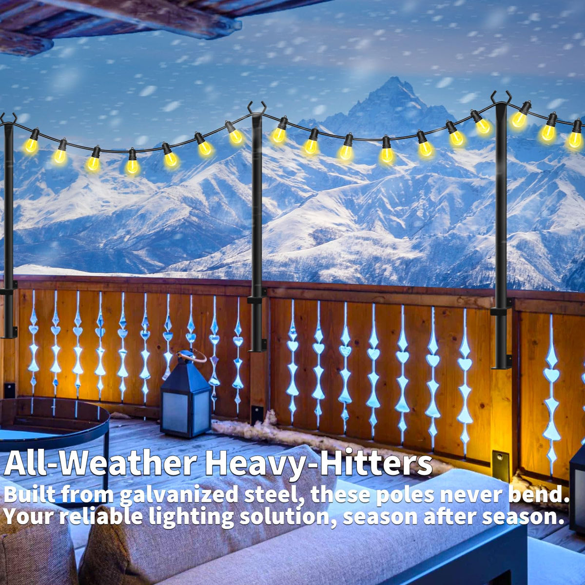 AHRLHR fixing clips enable quick, tool-free installation on decks and fences.