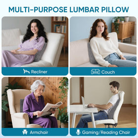 AHUAWA lumbar-support-pillow 19x15x4-dimensions cover broad seating.