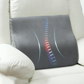 AHUAWA lumbar-support-pillow recliner closeup highlights plush gel-infused comfort for long sessions.