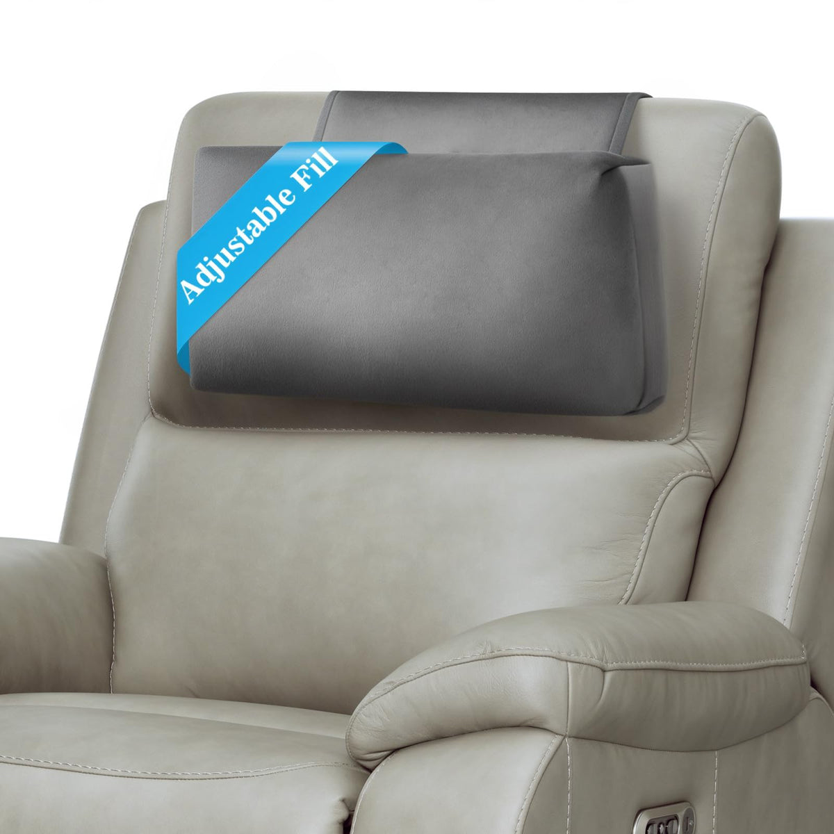 AHUAWA recliner headrest pillow in plush velvet offers comfortable neck support during lounging
