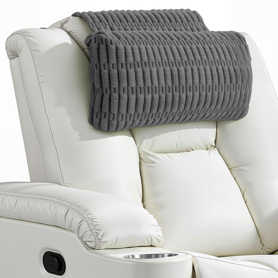 AHUAWA recliner pillow on soft corduroy providing cozy neck support