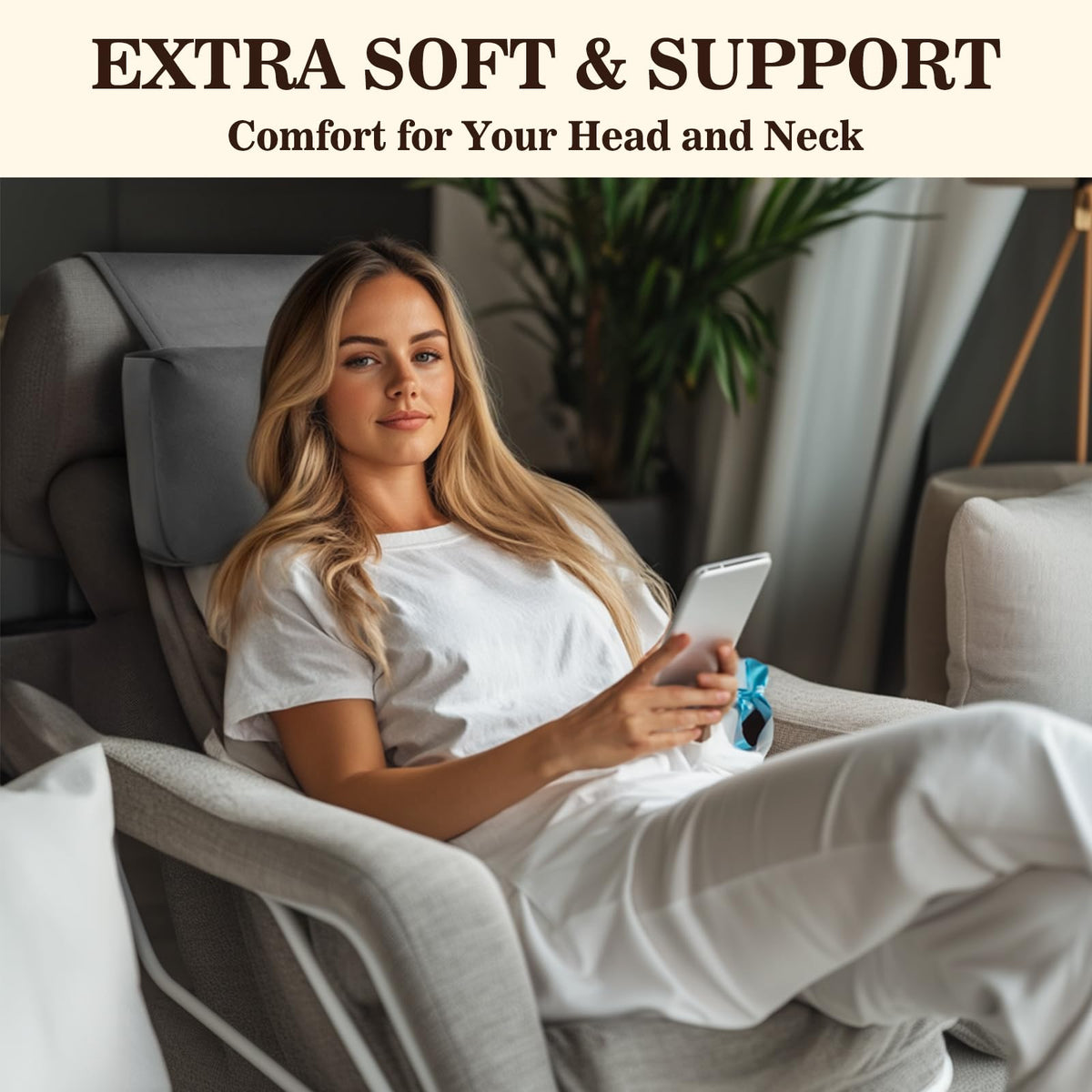 AHUAWA removable inner lining with dual zippers for adjustable fill and personalized comfort