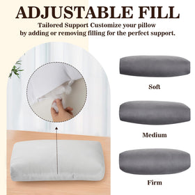 AHUAWA weighted anti-slip back flap keeps the pillow in place during long sessions
