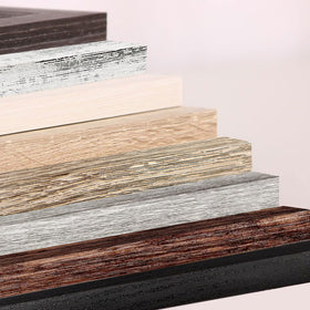 Aibala tabletop-ready frame in warm wood tones for desk or shelf