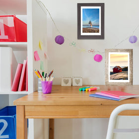 Aibala rustic wood set with varied finishes for gallery styling