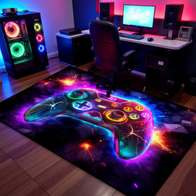 AICLIV neon gaming rug makes a gamer space gift for teens