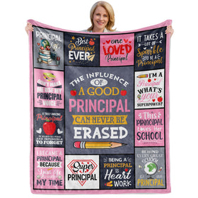 AICLIV Principal Blanket 60x50 folded, gift-ready for school principals.