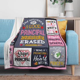 AICLIV Principal Blanket 60x50 unfolded on a couch for cozy relaxation.