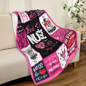 AICLIV soft flannel fleece throw blanket for lounging.
