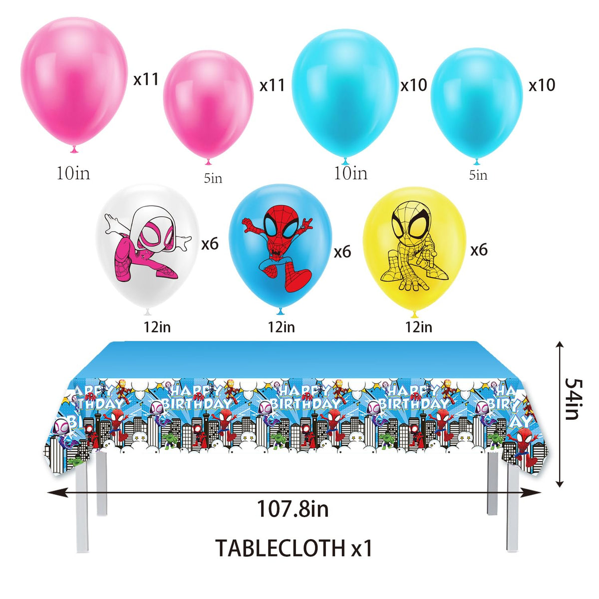AIEWEV balloon kit with thickened latex for durable, festive decor.