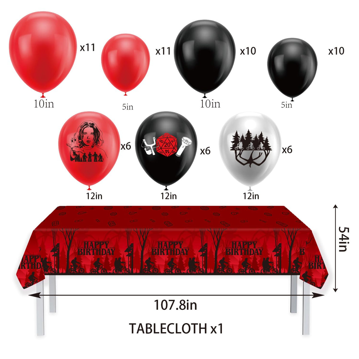 AIEWEV 60 balloons with odorless thickened latex for reliable inflation
