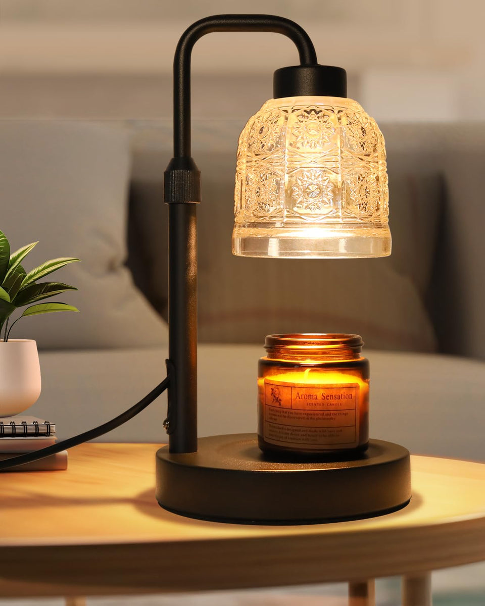 AIFEI Candle Warmer Lamp top view showing safe flameless fragrance for pet-friendly homes