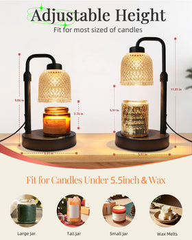 AIFEI coalblack candle warmer lamp in gift box ready for gifting