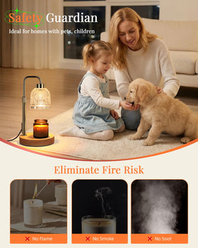 AIFEI height adjustable pole demonstrates versatile candle sizing for jars up to 5.5 inches