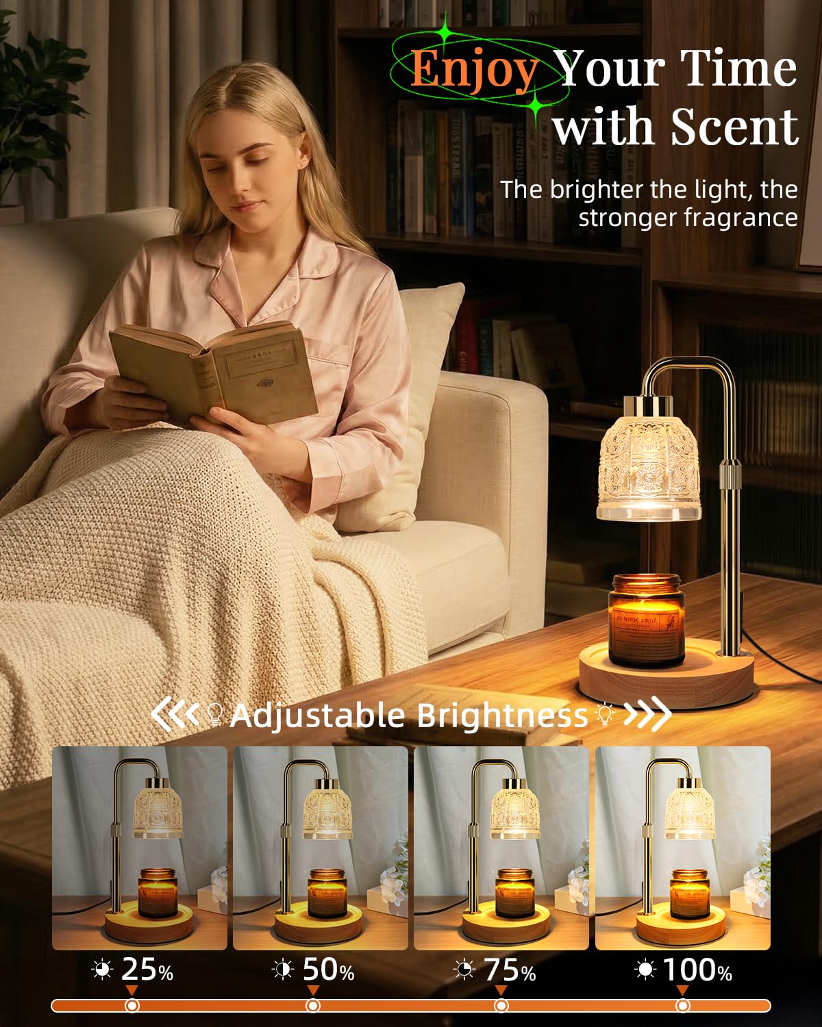 AIFEI two bulbs included provide ready to use fragrance warmth without smoke