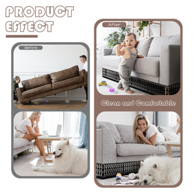 Aifong couch blocker installed on sofa for quick installation and neat look.