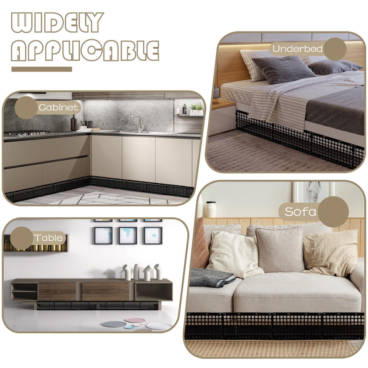Aifong quick-install buckles simplify assembly without glue.