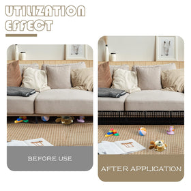 Aifong modular baffles provide flexible barrier layouts for furniture.