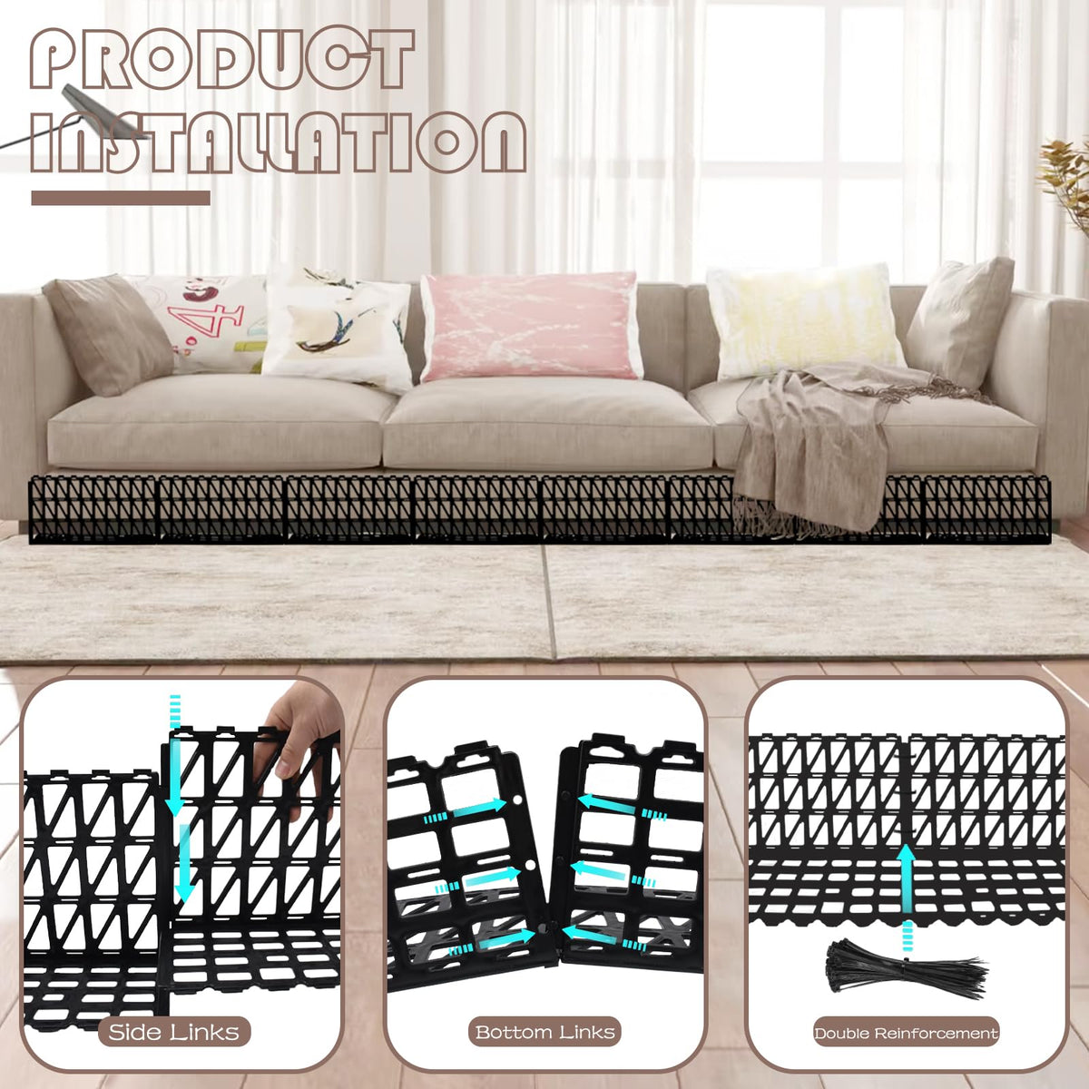 Aifong modular blockers linkable system forming flexible shapes.