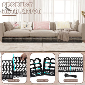 Aifong modular blockers linkable system forming flexible shapes.