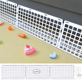 Aifong under couch blocker packaging showing 12 pieces and zip ties for a pet barrier setup.