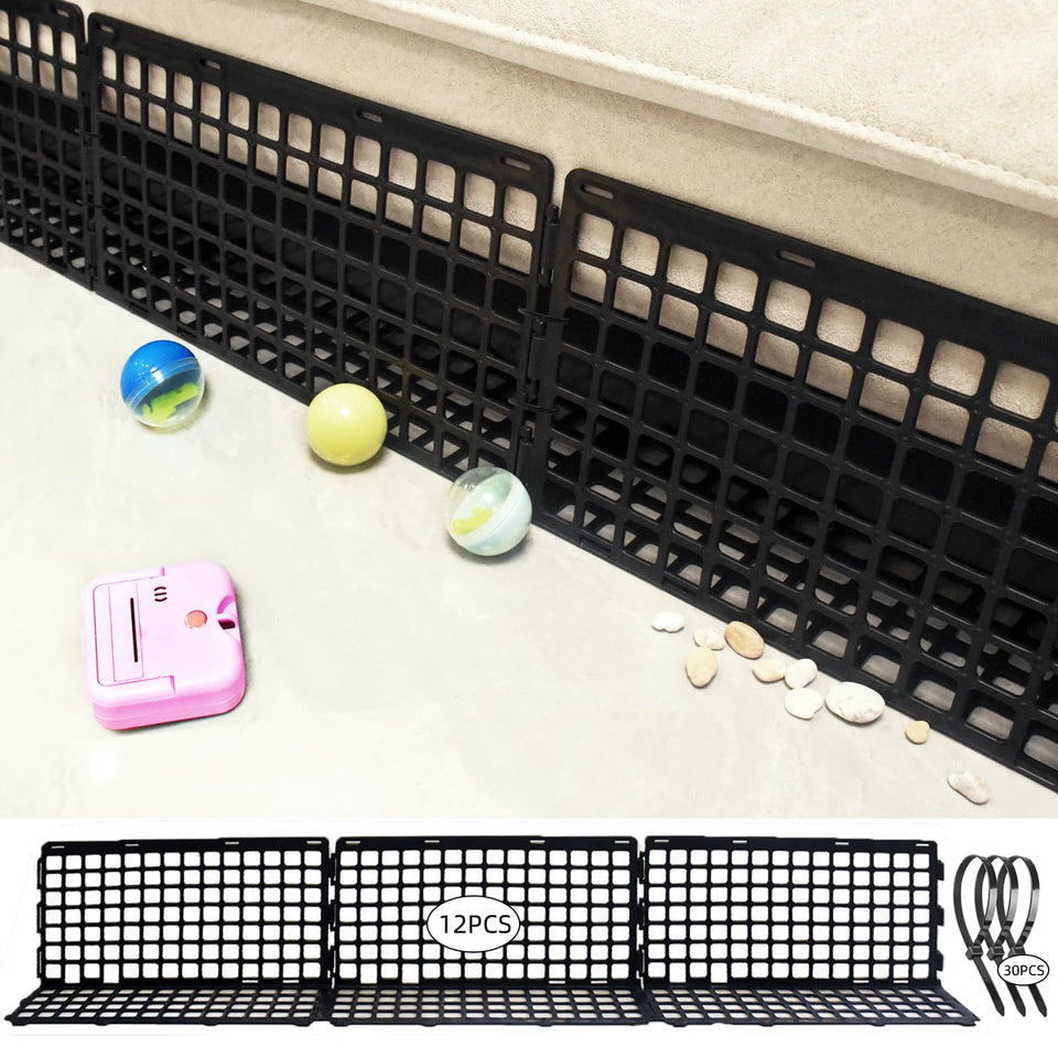 Aifong under-couch blocker kit blocks gaps under the sofa, deterring pets from wandering.