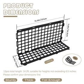 Aifong 30 zip ties included for stronger, adjustable reinforcement.