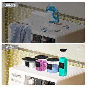 AIKAMI dryer sheet box offers ample storage for up to 200 sheets