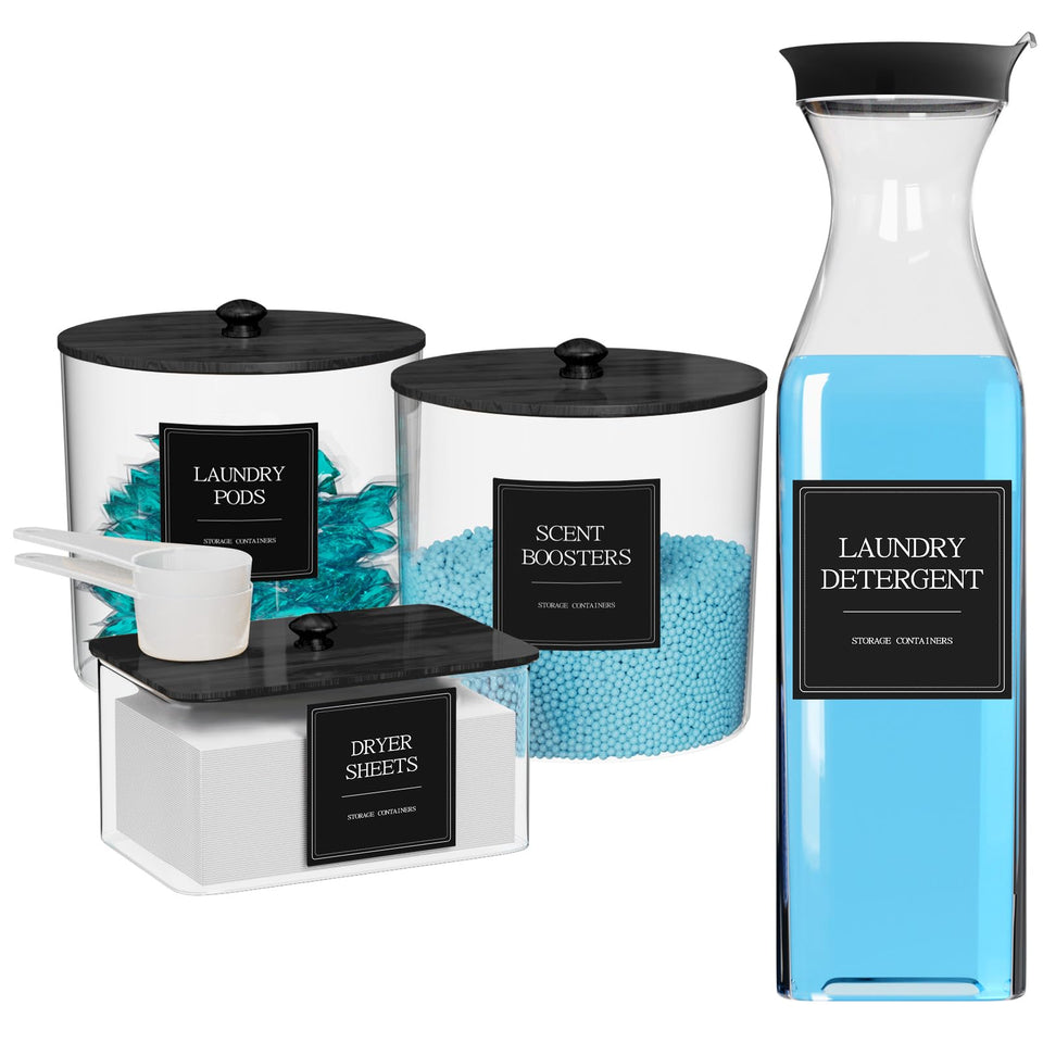 AIKAMI laundry pods jar front view highlighting easy access and visible contents