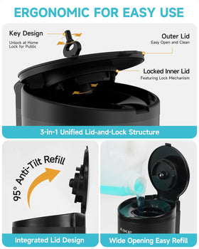 AIKE AK1205 battery-powered design enables cordless placement.