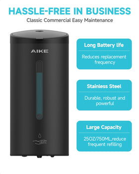 AIKE AK1205 95-degree lid aids stable filling and spill prevention.