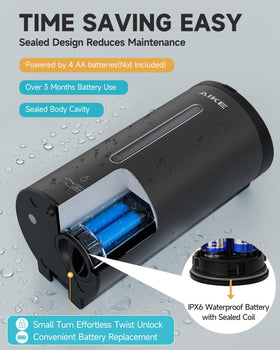 AIKE AK1205 touchless operation promotes hygiene in kitchens and offices.