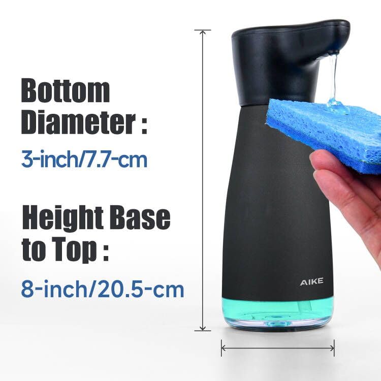 AIKE AK1337 nozzle and controls illustrate precise 5-level soap output for various tasks.