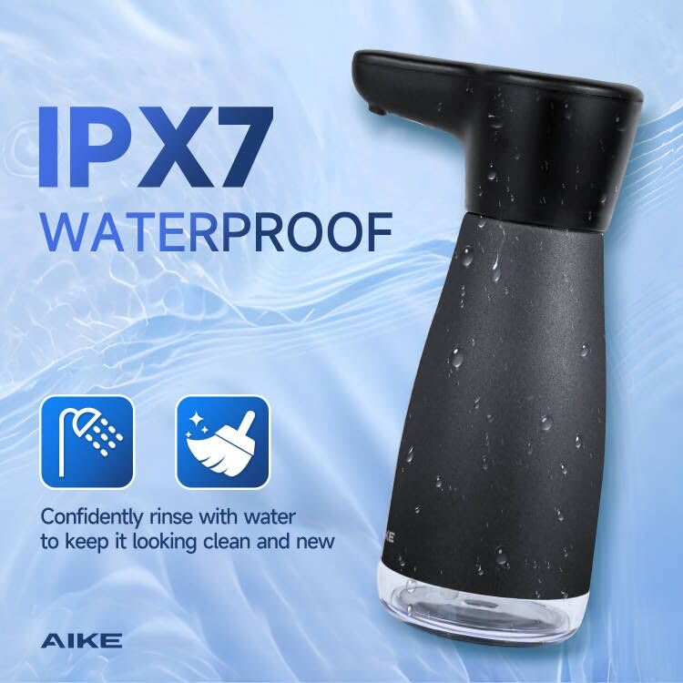 AIKE AK1337 base close-up showcases heat-treated stainless steel resisting fingerprints and smudges.