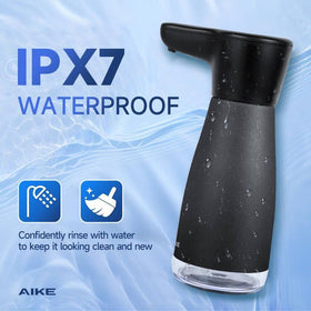 AIKE AK1337 base close-up showcases heat-treated stainless steel resisting fingerprints and smudges.