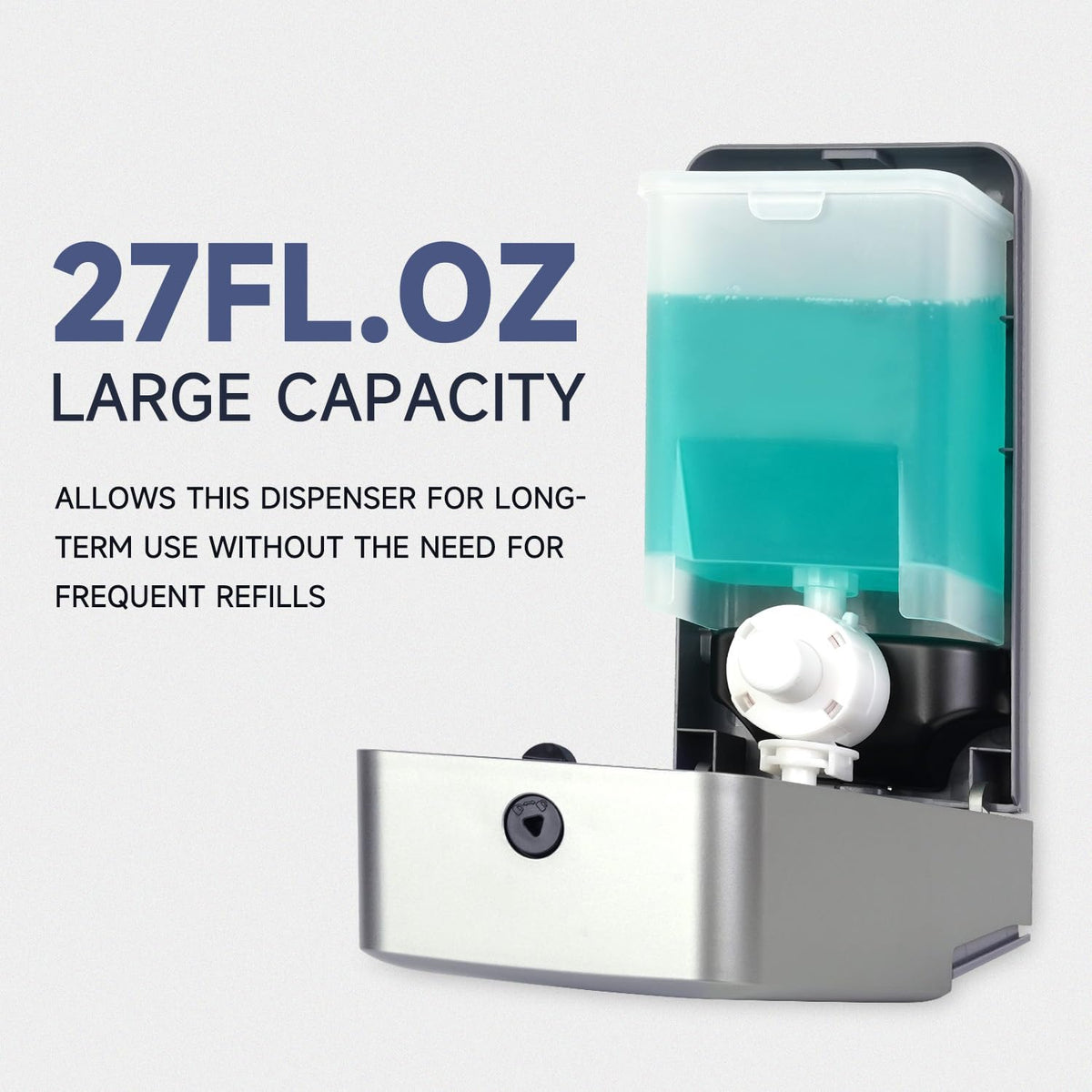 AIKE safety lock closeup, prevents unauthorized opening and maintains hygiene