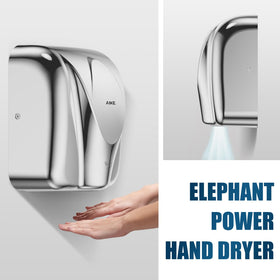 AIKE Elephant Power broad airflow illustrates rapid drying.