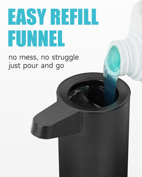 AIKE SensePro on a kitchen counter demonstrates convenient, touch-free soap distribution.